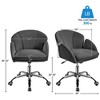 Yaheetech Modern Swivel Rolling Desk Chair with Armrests for Home Office - 3 of 4