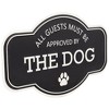 Northlight Approved by The Dog Metal Wall Sign - 13.75" - Black and White - image 3 of 4