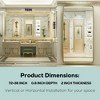 Keonjinn Framed Wall Mirror, Modern Rectangular Bathroom Vanity Mirror, Wall Mounted - 3 of 4