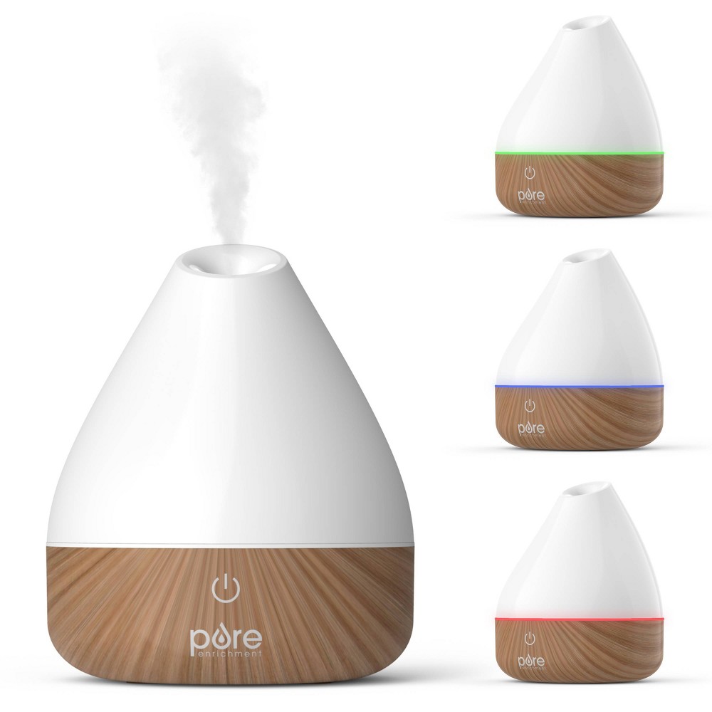 Photos - Air Freshener Aromatherapy Oil Diffuser 6.5" White - PureSpa