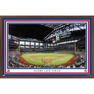 Trends International MLB Texas Rangers - Globe Life Field 22 Framed Wall Poster Prints - 1 of 4