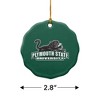 Plymouth State University Primary Logo Porcelain Scalloped Holiday Christmas Tree Ornament  2.8" (7.1 cm) - 3 of 4