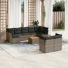 vidaXL Garden Sofa Set Grey - 2 of 4