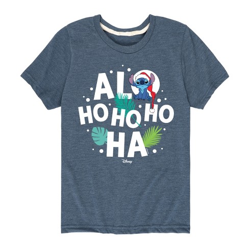 Boys' - Lilo and Stitch - Alo Ho Ho Ho Ha Short Sleeve Graphic T-Shirt - image 1 of 4