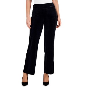 Anne Klein Womens Velvet Casual Wide Leg Pants - 1 of 1