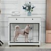 LOVMOR 38.4 Inch Dog Kennel with 2 Drawers Storage - 2 of 4