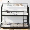 Whisen Modern Design Twin over Full Size Metal House Bunk Bed - 3 of 4