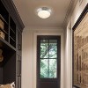 C Cattleya Brushed Nickel Dimmable LED Ceiling Light with Frosted Cloud Glass Shade,3000/4000/5000K - 4 of 4