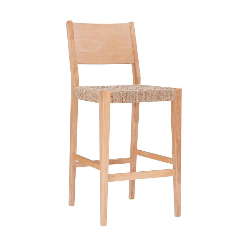 Set of 2 Clara Handwoven Seagrass Seat Barstools Natural - Powell Company, 1 of 11