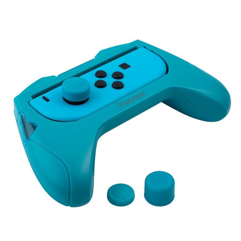 Insten 2 Pack Controller Grips Compatible with Nintendo Switch Joy-Con Controllers, Blue, Red, 4 of 10