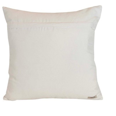 20x20 Green and Cream Striped Outdoor Throw Pillow
