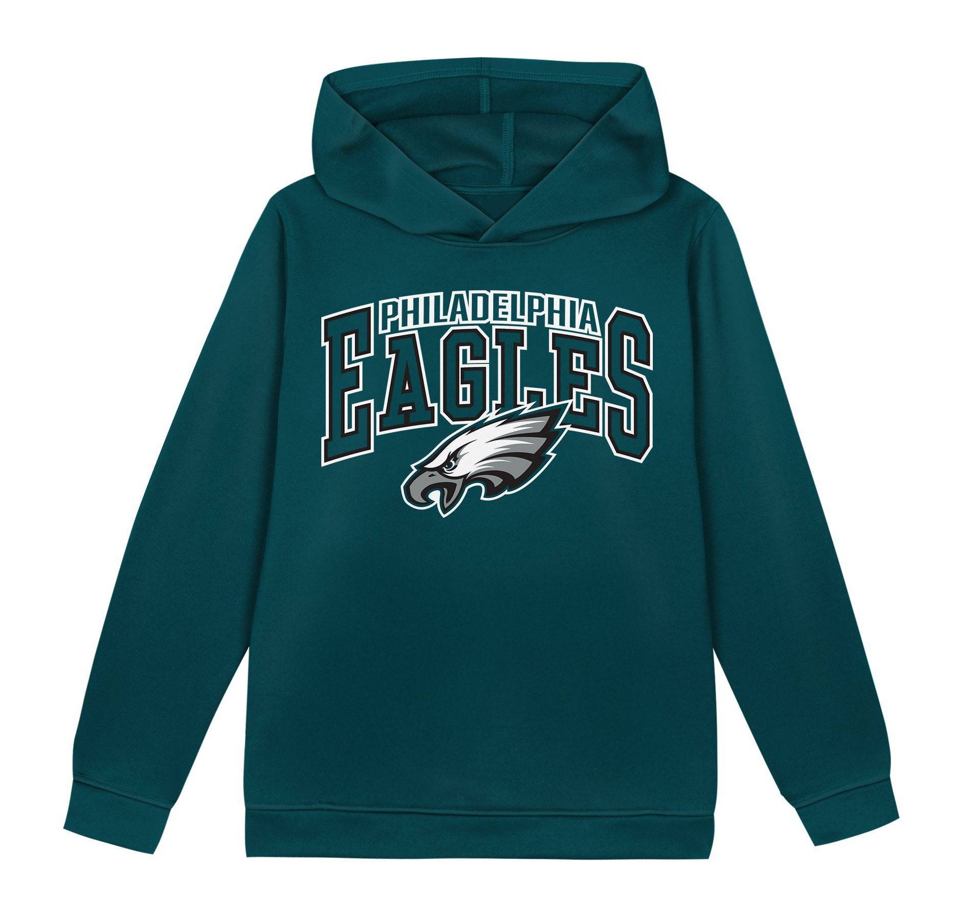 NFL Philadelphia Eagles Toddler Boys' Poly Fleece Hooded Sweatshirt