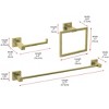 Elegant Lighting Isla 3-Piece Bathroom Hardware Set - 2 of 4
