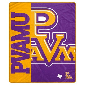 NCAA Prairie View A&M Panthers Ultra Soft Tailgate Throw Blanket - 1 of 2