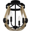 Quoizel Lighting Demura 4 - Light Semi-Flush Mount in  Matte Black - 3 of 4
