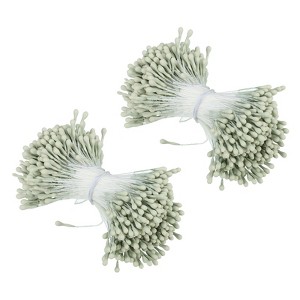 Unique Bargains DIY Craft Handmade Decorative Double Heads Artificial Flower Stamens 700 Pcs - 1 of 4