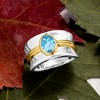 Ross-Simons 1.20 Carat Swiss Blue Topaz Ring in Sterling Silver and 18kt Gold Over Sterling - 4 of 4