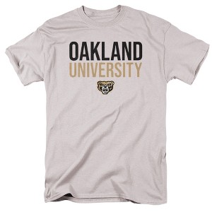 Men's Oakland University Official Stacked T-Shirt - 1 of 4