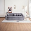 84"W Modern Loveseat Sofa with 5 Ball Pillows, Comfy Chenille Upholstered Sofa Couch 4S - ModernLuxe - 2 of 4