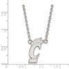 Black Bow Jewelry 14k White Gold Cincinnati Bearcats NCAA Necklace 18 Inch - 2 of 4