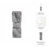 Marble Candle Holder, Stone Modern Sculptural Taper and Pillar Holder Decorative Accent - 4 of 4
