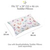 BreathableBaby Cotton Percale Pillowcase, For 13" x 18"/33 x 46 cm Toddler Pillow, AFB Butterflies (2-Pack) - 2 of 4