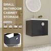 GDFStudio Samuel Wall-Mounted Bathroom Vanity with Ceramic Sink and Mental Round Handle - 4 of 4