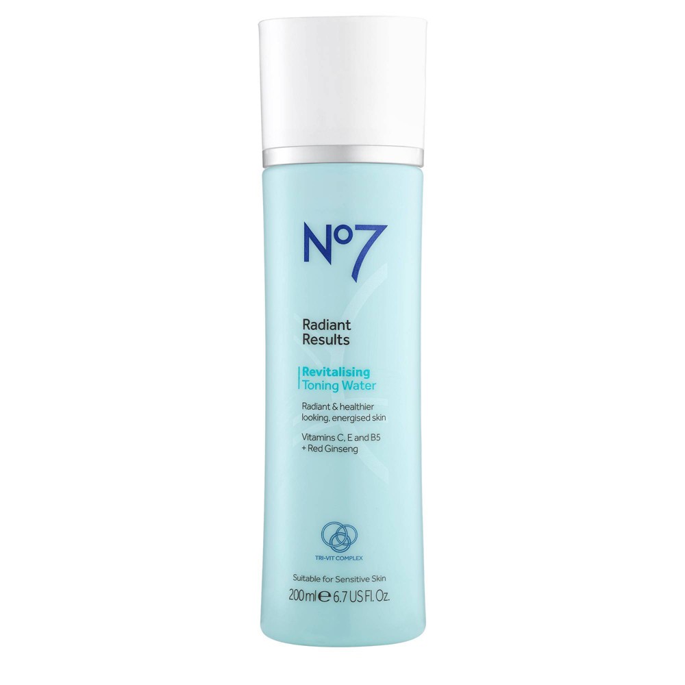 EAN 5000167255188 product image for No7 Radiant Results Revitalising Toning Water - 6.7oz | upcitemdb.com
