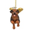 Design Toscano Honor the Pooch: Rottweiler Holiday Dog Angel Ornament - 3 of 4