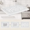 REGALWOVEN Regalwoven Diatomaceous Stone Dish Drying Mat, Floral Quick Dry Dish Mat Drying Kitchen Mat - 4 of 4