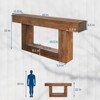 63" Long Console Table for Entryway, Wood Rectangular Sofa Table Behind The Couch, Farmhouse Entryway Tables for Entrance,Hallway,Living Room,Foyer - 2 of 4