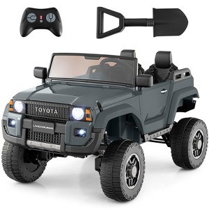Costway 24V 2 Seater Ride on Car for Kids Licensed Toyota LC250 Ride on Truck with Remote Black/Gray/Navy/Pink/Red - 1 of 4
