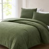 Lush Décor Full/Queen Arden Ribbed Corduroy Comforter Green - 2 of 4