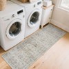 Machine Washable Rug Vintage Floral Rug Distressed Oriental Rug with Non Slip Backing, Low Pile Thin Soft Carpet - 4 of 4