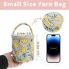 Unique Bargains Small Yarn Storage Organizer for Store Knitting and Crochet Supplies Yellow Gray - 2 of 4