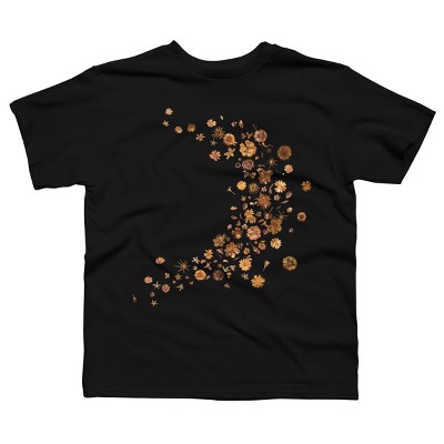 Boy's Design By Humans Golden Flower Buds Breeze By designnatures T-Shirt