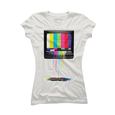 Junior's Design By Humans Retro TV By clingcling T-Shirt