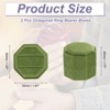 Unique Bargains Vintage Velvet Octagonal 2 Slots Jewelry Storage Boxes 2 Pcs - 2 of 4