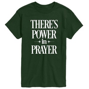 Men's - Instant Message - There's Power In Prayer Short Sleeve Graphic T-Shirt - 1 of 4