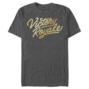 Men's Fortnite Victory Royale Gold Script T-Shirt - 1 of 4