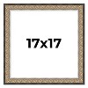 PosterPalooza | Square Ornate Silver Picture Frame - UV Acrylic, Foam Board Backing, Hanging Hardware - 2 of 4