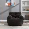 KTMBDW Bean Bag Chair with Filler, Bean Bag Sofa with Tufted Soft Stuffed Filling, Fluffy and Lazy Sofa for Dorm, Apartment, Living Room, Bedrooms - 2 of 4