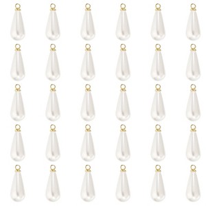 Unique Bargains Metal Bulk Elegant DIY Crafts Jewelry Making Pearl Pendant 50 Pcs - 1 of 4