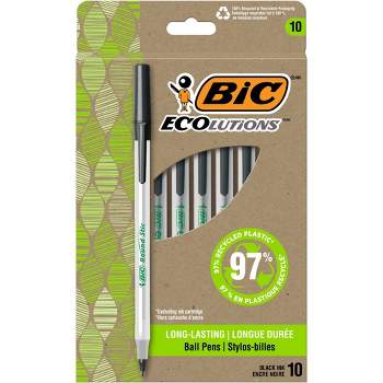 BIC Cristal Xtra Smooth Ballpoint Pen, Medium Point, Black Ink, 24/Box, 6  Boxes/Pack (MS144E-BLK)