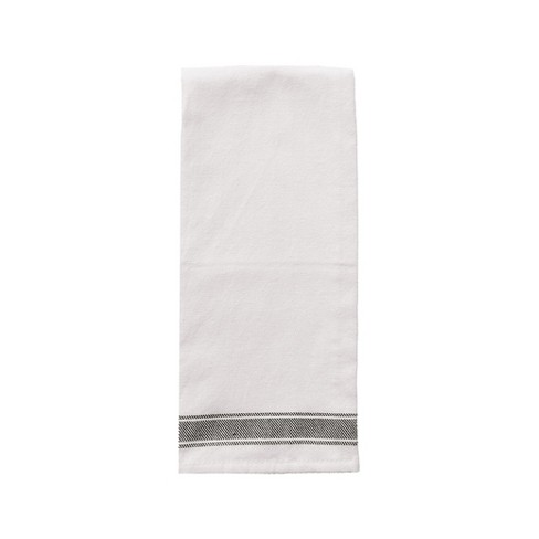 Double Stripe Beach Towel - White/Black