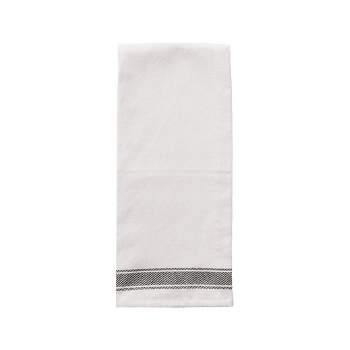 Sweet Water Decor Two Horizontal Black Stripe Hand Towel - 18x32"