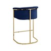 Meridian Furniture,Donatella Navy Velvet Stool - 2 of 4