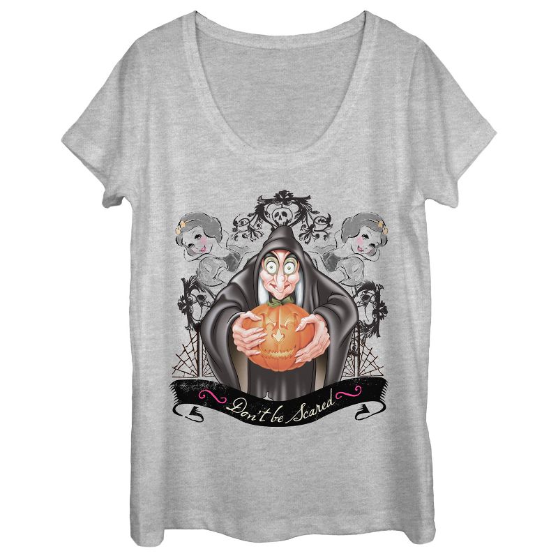 Women's Snow White and the Seven Dwarves Evil Queen Pumpkin Scoop Neck, 1 of 4