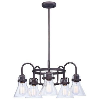 Maxim Lighting Seafarer 5 - Light Chandelier in  Oil Rubbed Bronze/Seedy