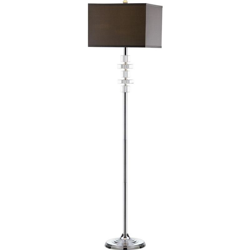 Times 60.5 Inch H Square Floor Lamp - Clear/Chrome - Safavieh, 2 of 9